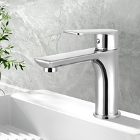 Bathroom Basin Mixer Tap Brass Faucet Vanity Laundry Sink Chrome