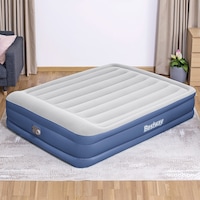 Bestway Air Mattress Queen Inflatable Bed 46cm Airbed Blue