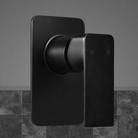 Cefito Shower Mixer Tap Wall Bath Taps Brass Hot Cold Basin Bathroom Black