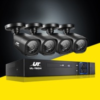 UL-Tech CCTV Security System 8CH DVR 4 Cameras 1080p
