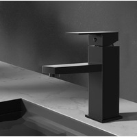 Cefito Bathroom Basin Mixer Tap Square Faucet Vanity Laundry Black
