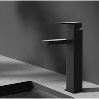 Cefito Bathroom Basin Mixer Tap Square Tall Faucet Vanity Laundry Black