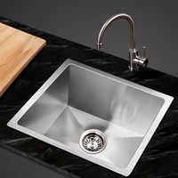 Cefito Kitchen Sink 36X36CM Stainless Steel Nano Basin Single Bowl Silver