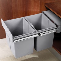 Cefito Pull Out Bin Kitchen Slide Out Rubbish Waste Basket Twin Cabinet 30L 40L
