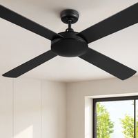 Devanti 52'' Ceiling Fan w/Remote - Black