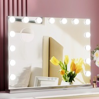 Embellir Makeup Mirror 58x46cm Hollywood Vanity with LED Light Tabletop Wall