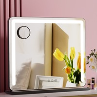 Embellir Makeup Mirror 60x50cm Hollywood Vanity with LED Light Tabletop Black