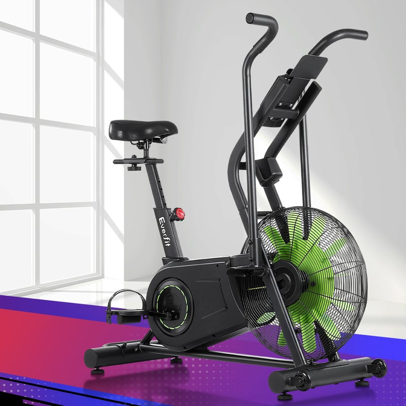 Everfit Air Bike Dual Action Exercise Bike Fitness Home Gym Cardio Australia