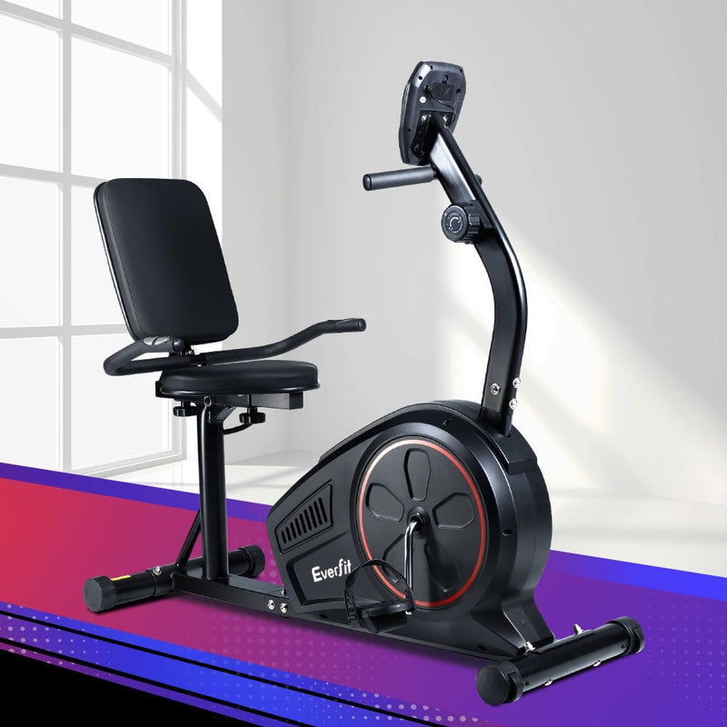 Magnetic Recumbent Exercise Bike Fitness Cycle Trainer Gym Equipment