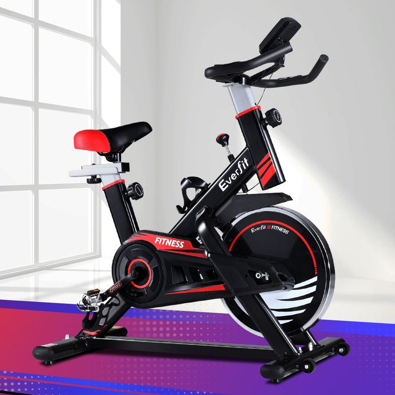 Everfit Spin Bike Exercise Bike Cycling Fitness Commercial Home Workout Gym Equipment