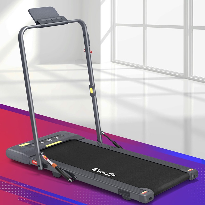 2 in 1 Everfit Electric Treadmill Walking Pad Under Desk Home Gym Fitness 400mm Grey Australia