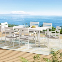 Gardeon 7 PCS Outdoor Dining Set Aluminum Lounge Setting 6-seater