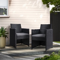 Gardeon Outdoor Chairs Dining Patio Furniture Lounge Setting Wicker Garden