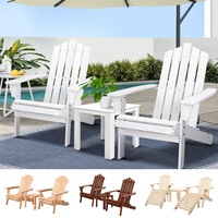 Gardeon Outdoor Furniture Sun Lounge Chairs Table Beach Chair Patio Adirondack