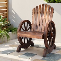 Gardeon Outdoor Chairs Lounge Setting Wooden Wagon Chair Patio Furniture