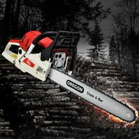Giantz Chainsaw Petrol 52CC 20" Oregon Bar Commercial E-Start Pruning Chain Saw