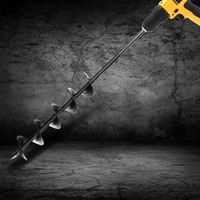 Garden 75 x600mm Auger Spiral Drill Bit Earth Power Post Hole Digger