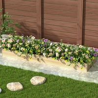 Green Fingers Garden Bed 150x90x30cm Wooden Planter Box Raised Container Growing