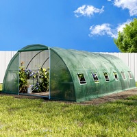Green Fingers Greenhouse 6x4x2M Walk in Green House Tunnel Plant Garden Shed Dome