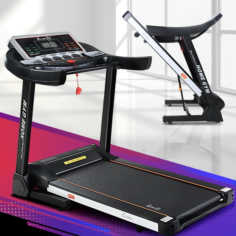 Everfit Treadmill 450mm Electric Treadmills Walking Pad Home Gym Exercise Fitness 18kmh TITAN45