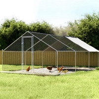 i.Pet Chicken Coop Cage 3x6x2m Galvanised Steel