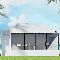 InstaHut Gazebo 3x6 Pop Up Marquee Folding Tent Wedding Gazebos Camping Outdoor Shade Canopy White