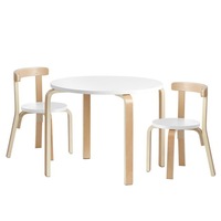 Keezi Kids Table and Chairs Set Play Study Wooden Desk