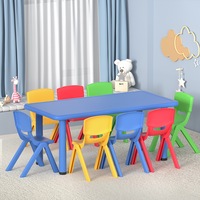 Keezi Kids Table and Chairs Study Desk Outdoor Plastic Chair