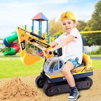 Keezi Ride On Car Toys Kids Excavator Digger Sandpit Bulldozer Car Pretend Play