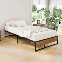 Artiss OSLO King Single Bed Frame - Metal Bed Base
