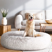 i.Pet Dog Bed Pet Cat Beds Calming Extra Large 110cm Charcoal Sleeping Comfy Washable