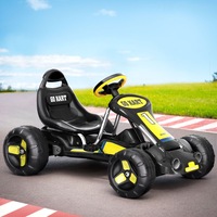Rigo Kids Pedal Go Kart Ride On Toys Racing Car Plastic Tyre Black