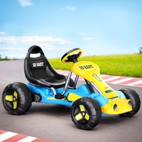 Rigo Kids Pedal Go Kart Ride On Toys Racing Car Plastic Tyre Blue
