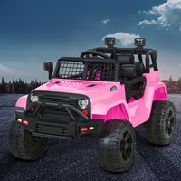 Rigo Kids Ride On Car Jeep 12V Electric Vehicle Toy Remote Cars Gift LED Light Pink