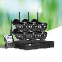 UL-Tech Wireless CCTV Security System 8CH NVR 3MP 6 Bullet Cameras