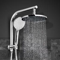 Cefito 9'' Rain Shower Head Set Handheld Round High Pressure Chrome