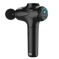 USB Recharge 10 Heads Massage Gun Percussion Vibration Muscle Relaxing Therapy Deep Tissue AU - Black