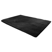 230x200cm Floor Rugs Large Shaggy Rug Area Carpet Bedroom Living Room Mat - Black