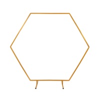 2M Wedding Hex Arch Backdrop Flower Display Stand Frame Background