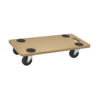 200kg Heavy Duty Hand Dolly Furniture Wooden Trolley Cart Moving Platform Mover