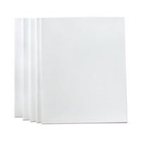 5 pack of 50x60cm Artist Blank Stretched Canvas Canvases Art Large White Range Oil Acrylic Wood