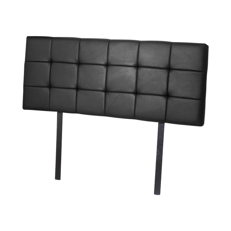 PU Leather Double Bed Deluxe Headboard Bedhead – Black