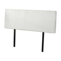 PU Leather Double Bed Headboard Bedhead - White