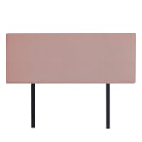 Linen Fabric Double Bed Deluxe Headboard Bedhead - Pearl Copper Brown