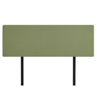 Linen Fabric King Bed Deluxe Headboard Bedhead - Olive Green