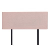 Linen Fabric Queen Bed Deluxe Headboard Bedhead - Pale Pink