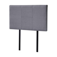 Linen Fabric Single Bed Headboard Bedhead - Grey
