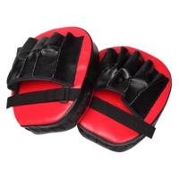 2 x Thai Boxing Punch Focus Gloves Kit Training Red & Black