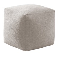 Cadence & Co. Blake Pouffe Cover Parchment 50x50x50cm