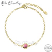 Birth Stone Bracelet (October, Yellow Gold)